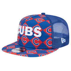 Chicago Cubs New Era Seeing Diamonds A-Frame Trucker 9FIFTY Snapback Hat - Royal Hats
