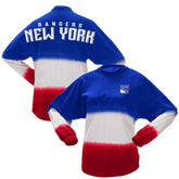 New York Rangers Fanatics Women's Ombre Long Sleeve T-Shirt - Blue/Red | US 200758423
