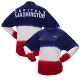 Washington Capitals Fanatics Women's Ombre Long Sleeve T-Shirt - Navy/Red | US 200758429