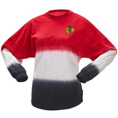 Chicago Blackhawks Fanatics Women's Ombre Long Sleeve T-Shirt - Red/Black | US 200758437