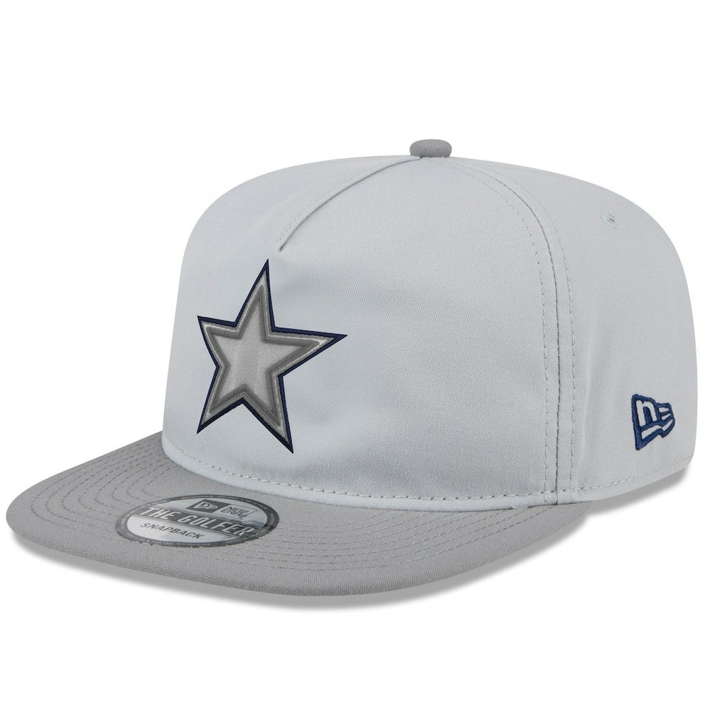 Dallas Cowboys New Era 2024 NFL Training Camp Golfer Snapback Hat - Gray Hats