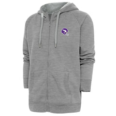 Minnesota Vikings Antigua Victory Full-Zip Hoodie - Heather Gray Hoodies