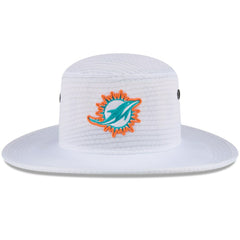 Miami Dolphins New Era 2024 NFL Training Camp Panama Bucket Hat - White Hats
