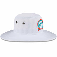 Miami Dolphins New Era 2024 NFL Training Camp Panama Bucket Hat - White Hats