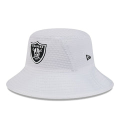 Las Vegas Raiders New Era 2024 NFL Training Camp Stretch Bucket Hat - White Hats