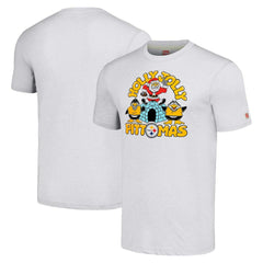 Pittsburgh Steelers Homage Unisex Holiday Tri-Blend T-Shirt - Gray T-shirts