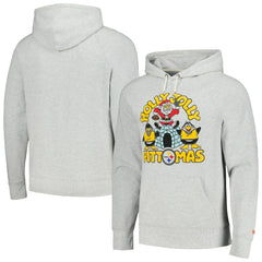 Pittsburgh Steelers Homage Unisex Holiday Raglan Tri-Blend Pullover Hoodie - Gray Hoodies