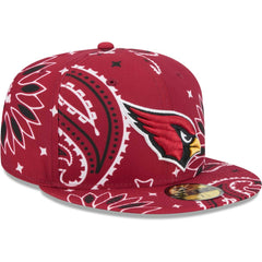 Arizona Cardinals New Era Paisley 59FIFTY Fitted Hat - Cardinal Hats