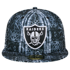 Las Vegas Raiders New Era Shibori 59FIFTY Fitted Hat - Black Hats