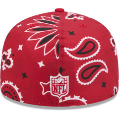San Francisco 49ers New Era Paisley 59FIFTY Fitted Hat - Scarlet Hats