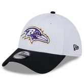 Baltimore Ravens New Era 2024 NFL Training Camp 39THIRTY Flex Hat - White/Black Hats