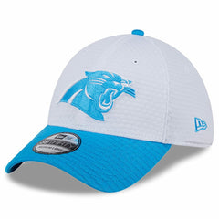 Carolina Panthers New Era 2024 NFL Training Camp 39THIRTY Flex Hat - White/Blue Hats