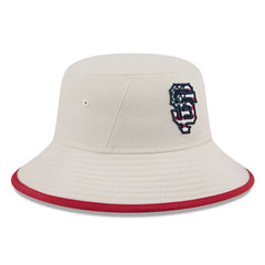 San Francisco Giants New Era 2024 Fourth of July Bucket Hat - Khaki Hats