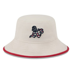 Athletics New Era 2024 Fourth of July Bucket Hat - Khaki Hats