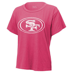 Nick Bosa San Francisco 49ers Majestic Threads Women's Name & Number T-Shirt - Pink T-shirts