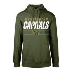 Washington Capitals Levelwear Youth Podium Fleece Pullover Hoodie - Olive | US 200791948