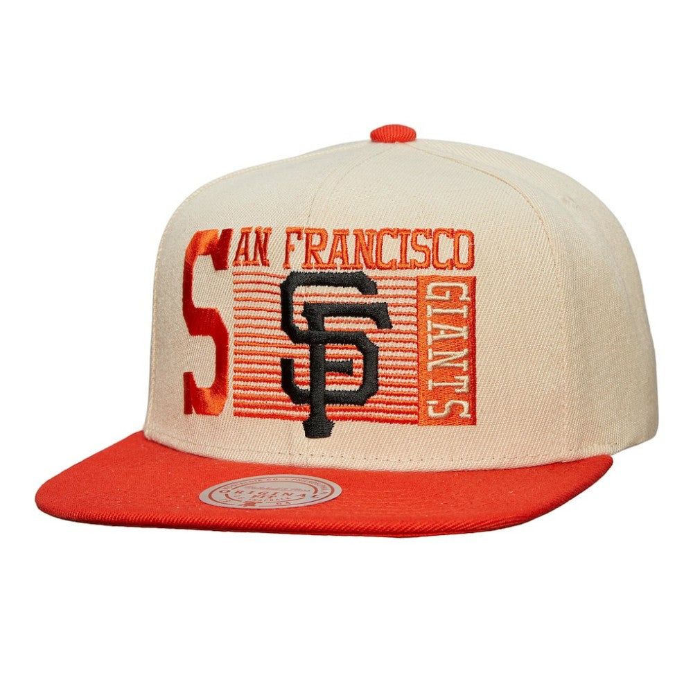 San Francisco Giants Mitchell & Ness Cooperstown Collection Speed Zone Snapback Hat - Cream Hats