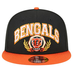 Cincinnati Bengals New Era Team Establish 9FIFTY Snapback Hat - Black/Orange Hats