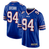 Andrew Brown Buffalo Bills Game Jersey - Royal Jerseys