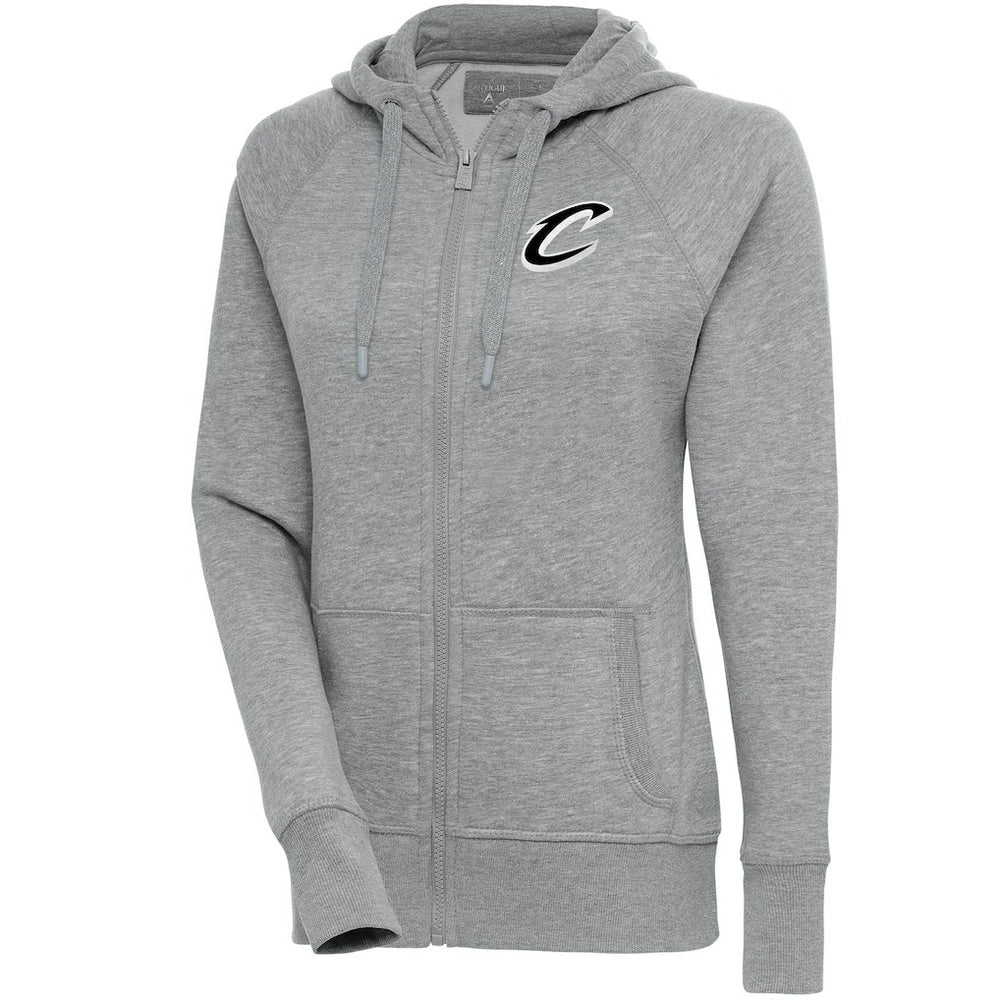 Cleveland Cavaliers Antigua Women's Brushed Metallic Victory Full-Zip Hoodie - Heather Gray outlet