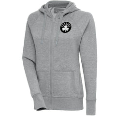 Boston Celtics Antigua Women's Brushed Metallic Victory Full-Zip Hoodie - Heather Gray outlet