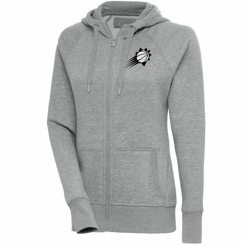 Phoenix Suns Antigua Women's Brushed Metallic Victory Full-Zip Hoodie - Heather Gray outlet
