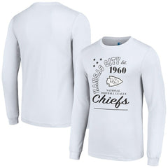 Kansas City Chiefs Starter Arch City Long Sleeve T-Shirt - White T-shirts