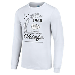 Kansas City Chiefs Starter Arch City Long Sleeve T-Shirt - White T-shirts