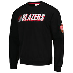 Portland Trail Blazers Hardwood Classics There and Back Pullover Sweatshirt Black - Mitchell & Ness outlet