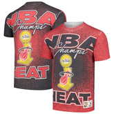 Miami Heat Hardwood Classics 2006 NBA Champions Champ City T-Shirt Red - Mitchell & Ness