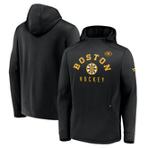 Boston Bruins Fanatics Centennial Lockup Authentic Pro Pullover Hoodie - Black | US 200831141
