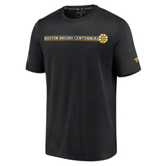 Boston Bruins Fanatics Authentic Pro Centennial Banner T-Shirt - Black | US 200831146