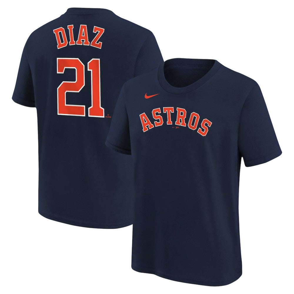 Yainer Diaz Houston Astros Nike Youth Name & Number T-Shirt - Navy T-shirts