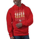San Francisco 49ers Starter Unisex Name Drop Logo Pullover Hoodie - Scarlet Hoodies