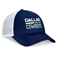 Dallas Cowboys Fundamentals Trucker Adjustable Hat - Navy/White Hats