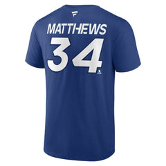 Auston Matthews Toronto Maple Leafs Fanatics Authentic Pro Prime Name & Number T-Shirt - Blue | US 200852468
