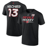 Nico Hischier New Jersey Devils Fanatics Authentic Pro Prime Name & Number T-Shirt - Black | US 200852476