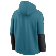 Jacksonville Jaguars Throwback Alternate Logo Team Issue Club Pullover Hoodie - Teal Hoodies
