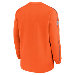 Denver Broncos Alternate Logo Coach Long Sleeve Top - Orange Tops