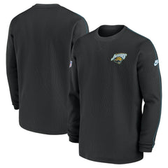 Jacksonville Jaguars Alternate Logo Coach Long Sleeve Top - Black Tops