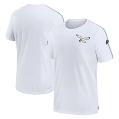 Philadelphia Eagles Sideline Alternate Logo Coach Performance Top - White Tops