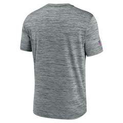 Minnesota Vikings Sideline Velocity Throwback Logo Dri-FIT T-Shirt - Gray T-shirts