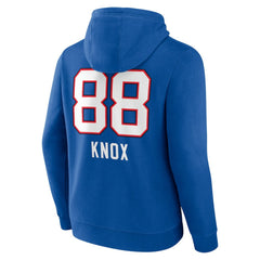 Dawson Knox Buffalo Bills Team Wordmark Player Name & Number Pullover Hoodie - Royal Hoodies