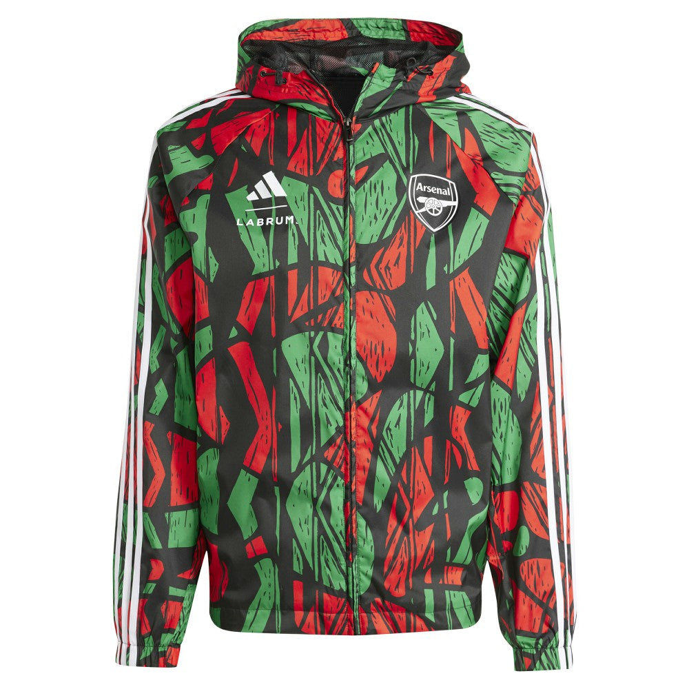 Arsenal x Labrum London 2024/25 Seasonal Full-Zip Hoodie Windbreaker Black - Adidas sale