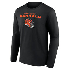 Cam Taylor-Britt Cincinnati Bengals Team Wordmark Player Name & Number Long Sleeve T-Shirt - Black T-shirts