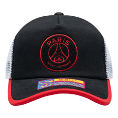 Paris Saint-Germain Unisex Strike One8th Trucker Adjustable Hat Black