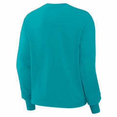 Miami Dolphins Women's Boxy Long Sleeve T-Shirt - Aqua T-shirts