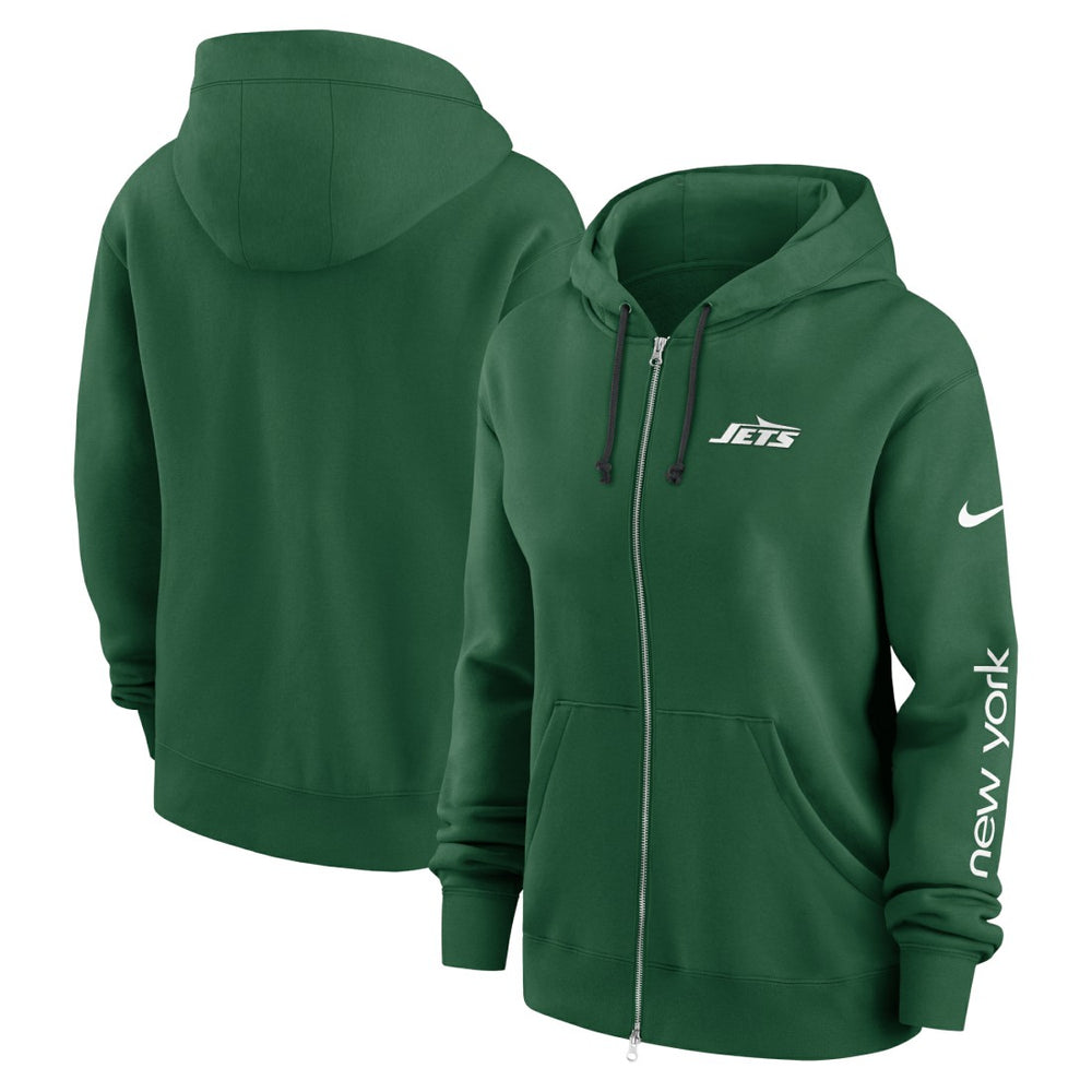 New York Jets Women's Phoenix Full-Zip Hoodie - Green Hoodies