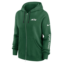 New York Jets Women's Phoenix Full-Zip Hoodie - Green Hoodies