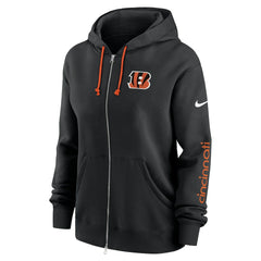 Cincinnati Bengals Women's Phoenix Full-Zip Hoodie - Black Hoodies